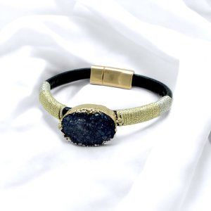 Artisan Druzy Bangle Bracelet